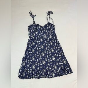 Floral Navy Blue Sundress